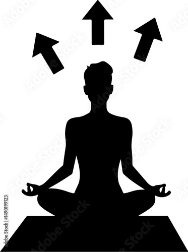 Meditative Mind: Enlightenment with Butterflies vector