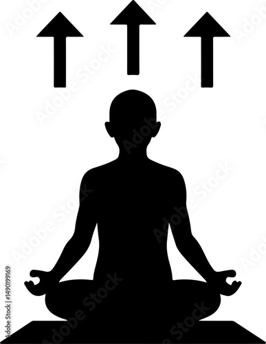 Meditative Mind: Enlightenment with Butterflies vector