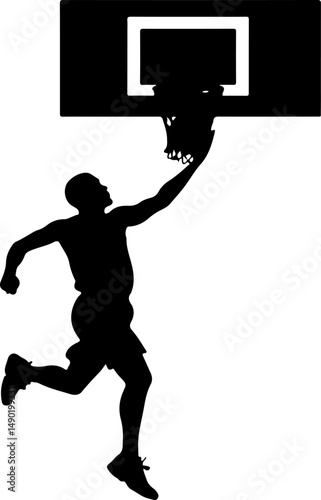 Basketball Action Silhouettes vector