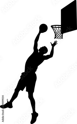 Basketball Action Silhouettes vector
