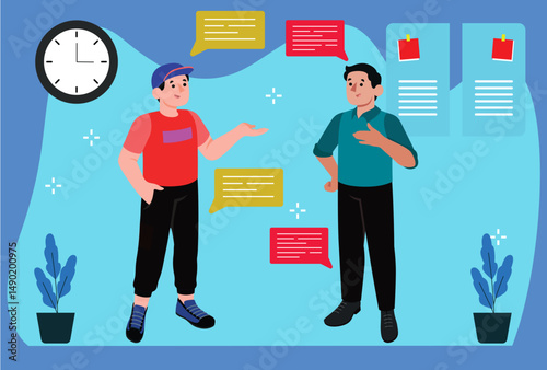 Conversation Concept Illustration
