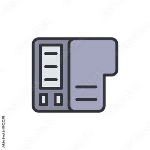 Isolated Ink Cartridge Vector Illustration With A Transparent Canvas