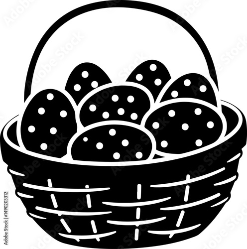 Happy Easter Bunny Wreath" Easter day vector 