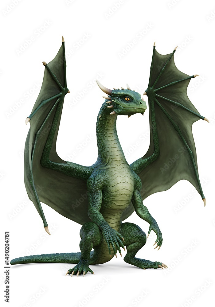 Obraz premium Emerald Guardian's Vigil