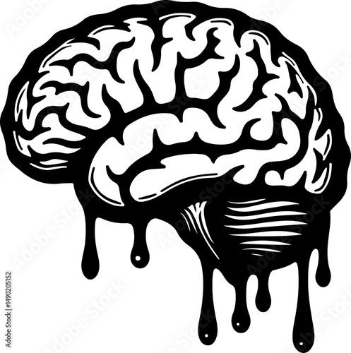 Drip Mind Explosion" vector design