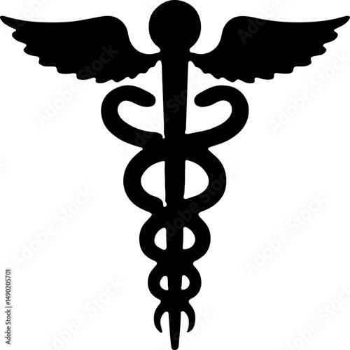 Medical Emblem and Drip Mind  of Healing" vector design