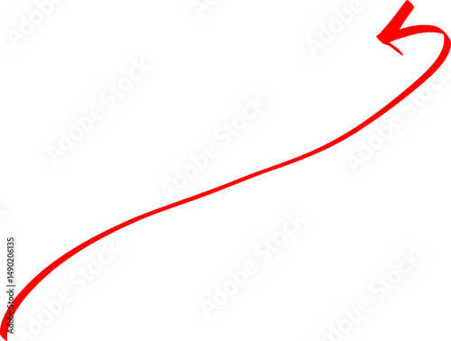 Red Arrow Concept Using Stabillo Ink