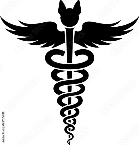Medical Emblem and Drip Mind  of Healing" vector design