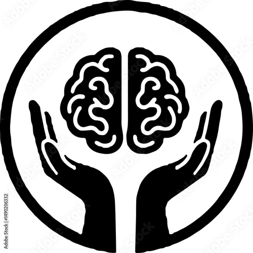 Medical Emblem and Drip Mind  of Healing" vector design