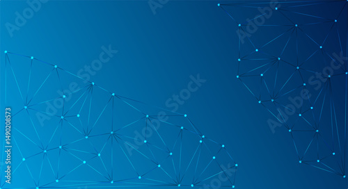 Low Poly Background on Dark Blue Gradient – Modern, Geometric, and Minimalist Abstract Design for Digital Art, 3D Modeling, Wallpapers, and Futuristic Graphics	