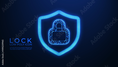 Low Poly Shield Icon Design: Stylized 3D Protection Symbol for Games, Apps, UI, Security, and Digital Interfaces