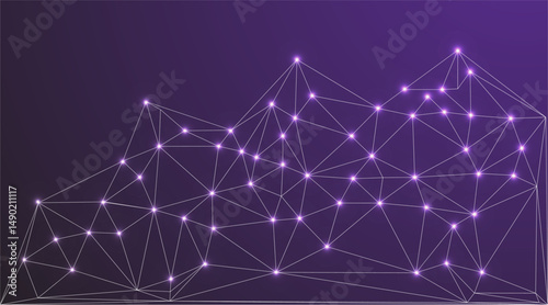 Low Poly Background on Dark Blue Gradient – Modern, Geometric, and Minimalist Abstract Design for Digital Art, 3D Modeling, Wallpapers, and Futuristic Graphics	