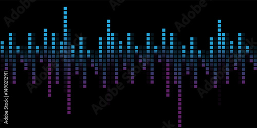 Colorful sound wave. Voice, audio energy concept, background,eps10