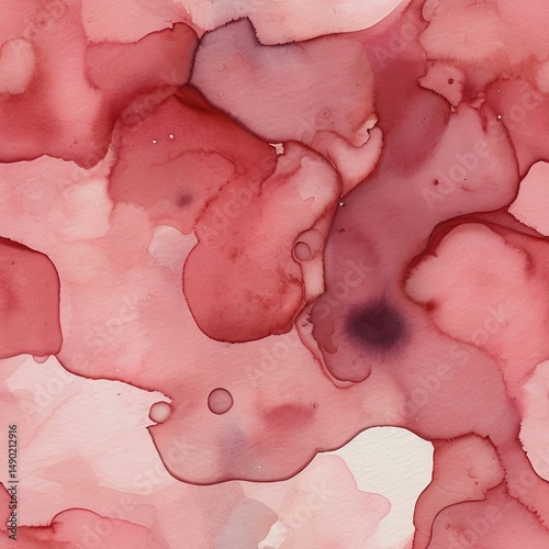Abstract pink watercolor for background. Digital art painting colorful pattern.	