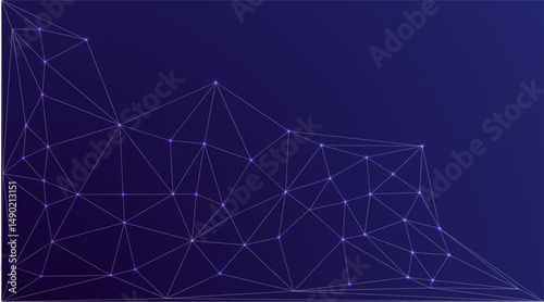 Low Poly Background on Dark Blue Gradient – Modern, Geometric, and Minimalist Abstract Design for Digital Art, 3D Modeling, Wallpapers, and Futuristic Graphics	