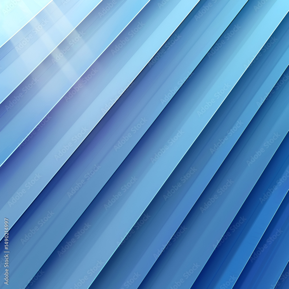 Obraz premium Abstract Blue Diagonal Lines Background Design,