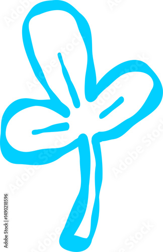 Vibrant Neon Cute Floral Leafs