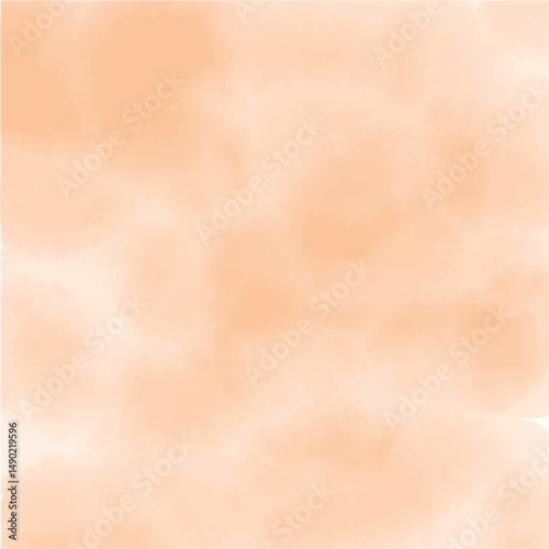 Soft Peach Colored Watercolor Vector Background With Gentle Gradient Texture. A softly textured abstract background in peach tones, perfect for design projects or as a backdrop. Features a gradient 
