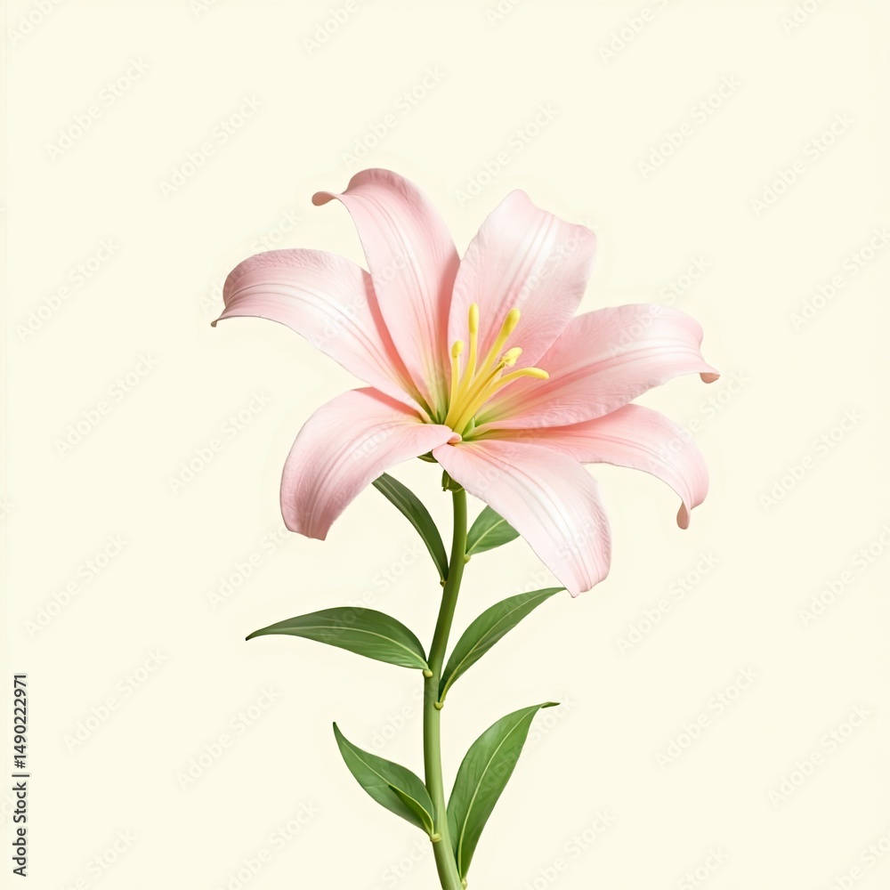 Obraz premium pink lily flower