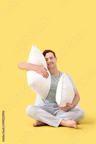 Handsome young happy man in...