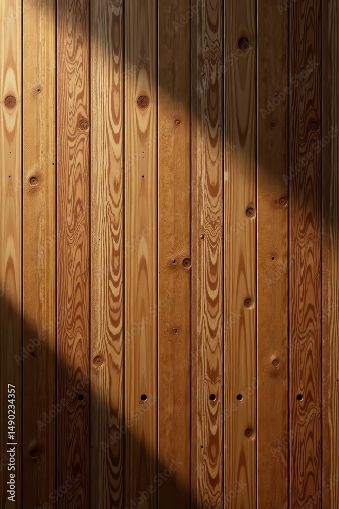 Fototapeta premium Warm brown wood grain, empty tabletop scene Ideal for showcasing items , simple, rustic