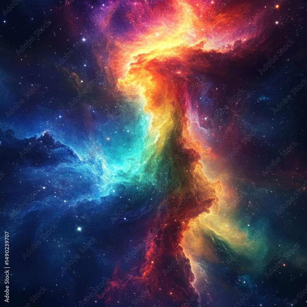 Obraz premium rainbow galaxy in the world