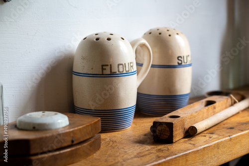 old flour shaker