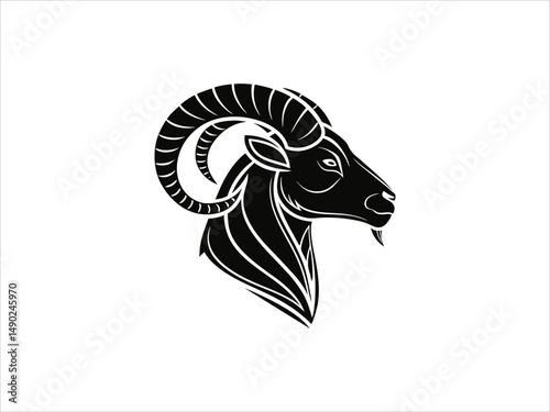 Ram logo set design vector