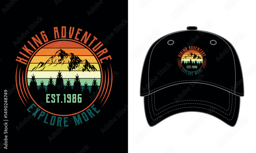 Fototapeta premium Adventure cap design