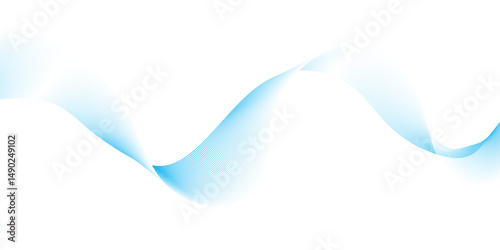 Abstract blue linear wave patterns on a white background. minimalist texture, creating a modern technology background. Design element. Vector. Illustration.