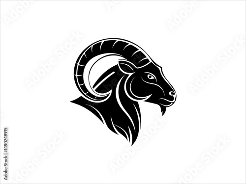Ram logo set design vector