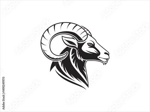Ram logo set design vector