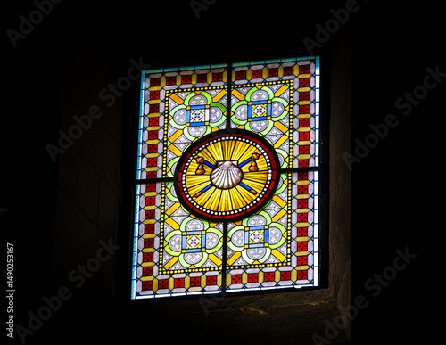 stained glass window in church