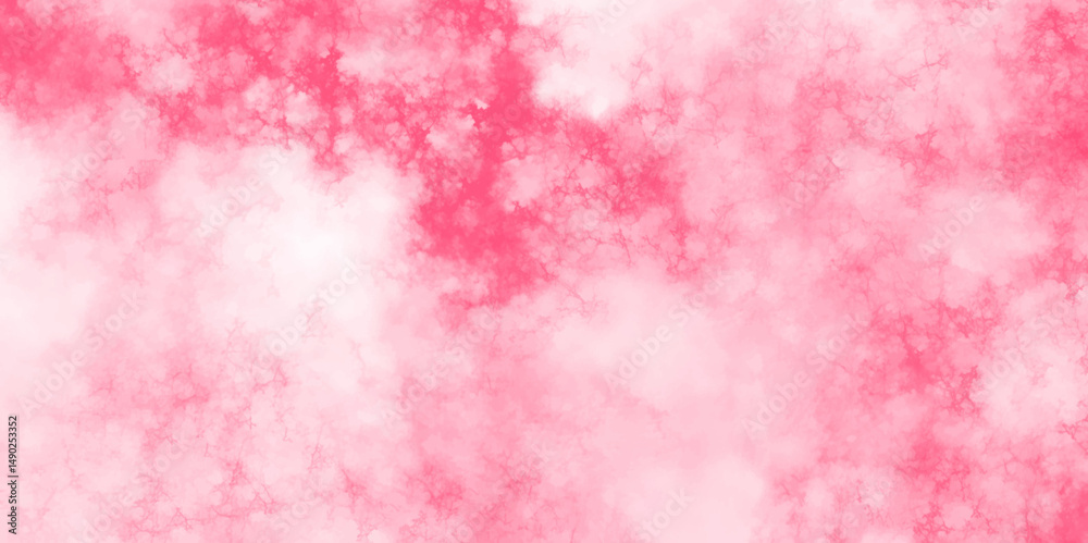 Obraz premium Soft Pink watercolor texture on white background. Bold pastel ink splash texture. Abstract brush stroke acrylic smooth and bright shiny pink texture watercolor background. Magenta color shades. 