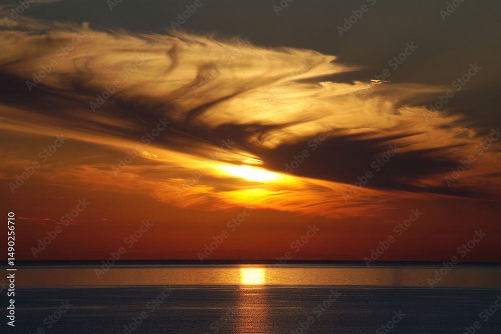 Obraz premium sunset at the beach