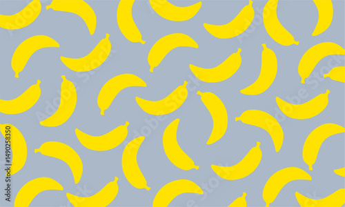 Bananas seamless pattern. Banana vector. Seamless Bananas for Wallpaper, Wrapping, Web Design, Textile, Fabric, Tile, Tablecloth