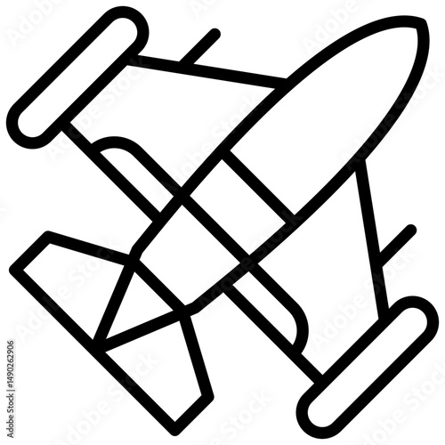airplane line icon