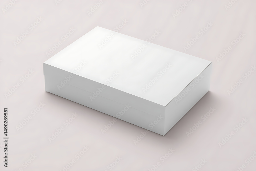 Blank White Box Packaging Mockup Blank White Box Packaging Mockup
