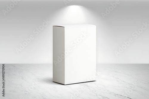 Blank White Box Mockup Product Packaging