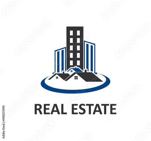 Real estate logo vector design