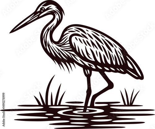 a-minimalist-depiction-of-a-heron-wading-in-shallo.eps
