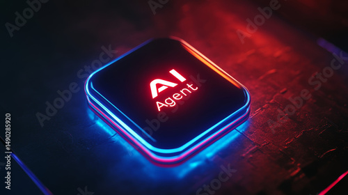 Artificial intelligence agent background image, using the agent function of artificial intelligence to work in a team