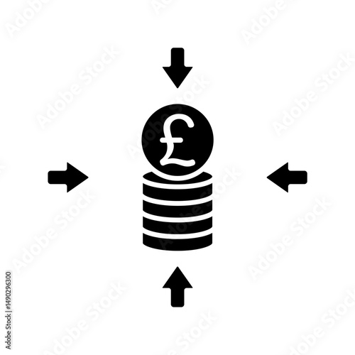 Icon a funding, isolated against a clean background.