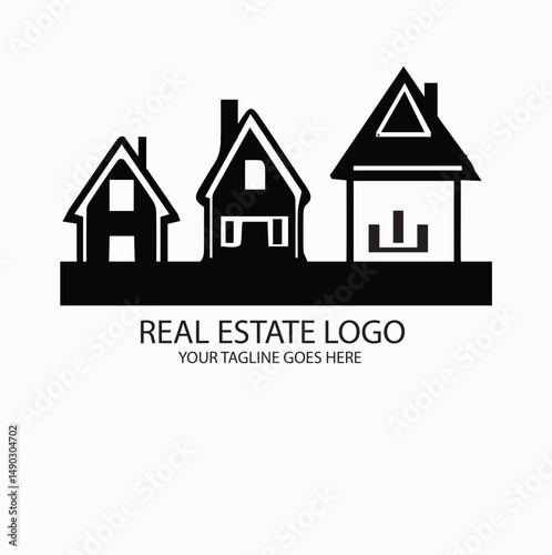 Minimalist Trio House Logo
