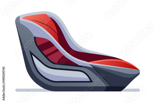 Sleek Vehicle Interior Seat Clipart