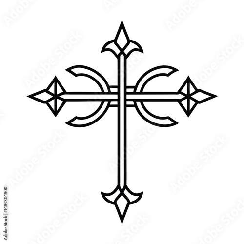 Illuminated Manuscript with Leviathan Cross