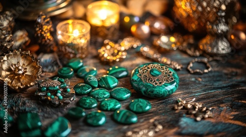 Mystical Malachite: A Treasure Trove of Green Gemstones and Antique Jewelry photo