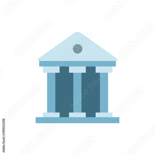 Symbolic depiction of an edifice showcasing classic architectural design elements