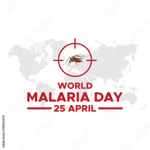 World Malaria Day design, vector illustration. Malaria Day vector banner and poster design. mosquito vector template. vector eps 10. flat design.
