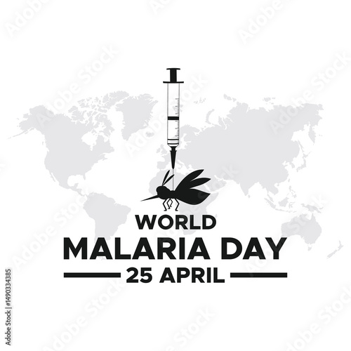 World Malaria Day design, vector illustration. Malaria Day vector banner and poster design. mosquito vector template. vector eps 10. flat design.
